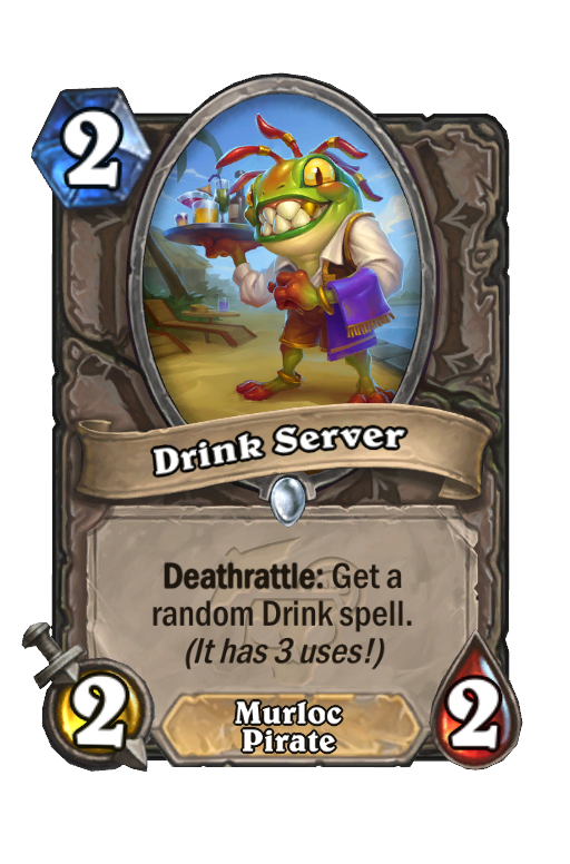 Drink Server Hearthstone kártya