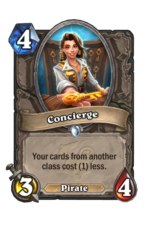 Concierge Hearthstone kártya