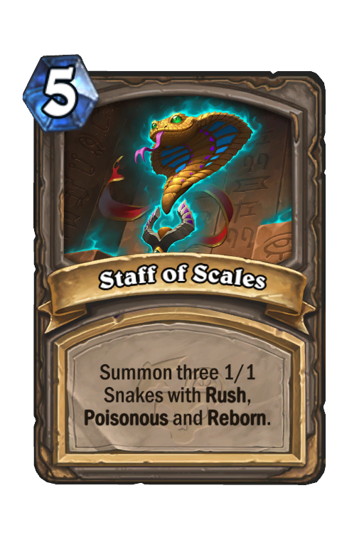 Staff of Scales Hearthstone kártya