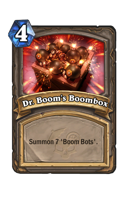 Dr. Boom's Boombox Hearthstone kártya
