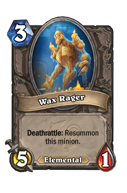 Wax Rager Hearthstone kártya