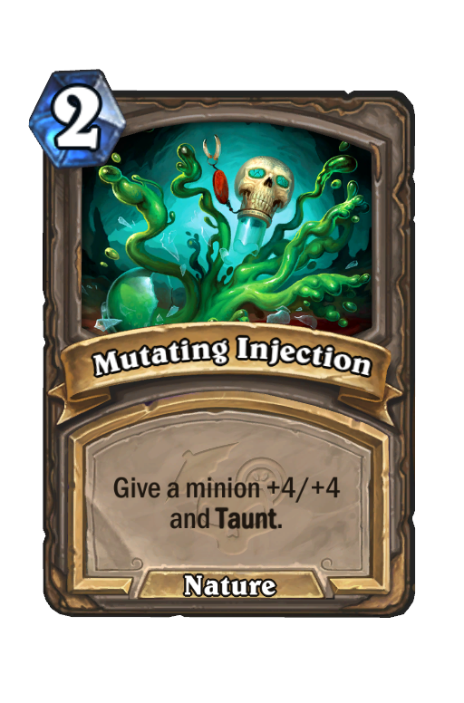 Mutating Injection Hearthstone kártya