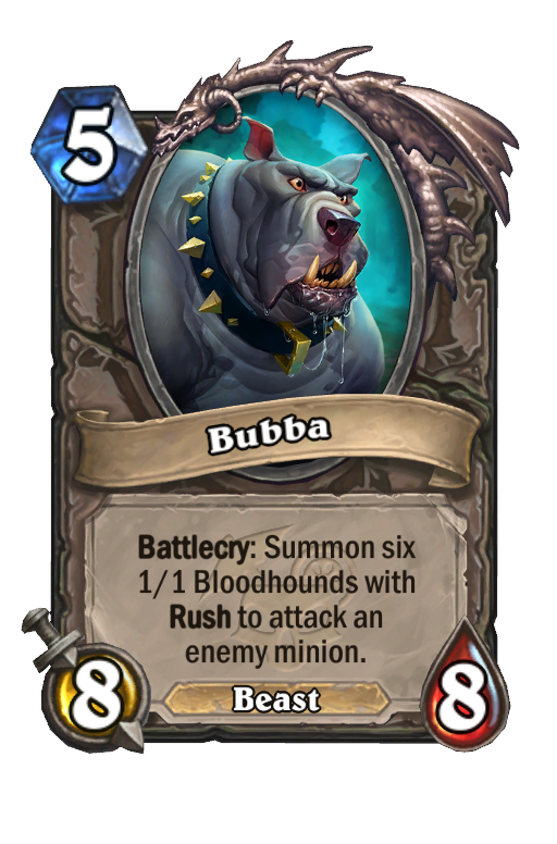 Bubba Hearthstone kártya