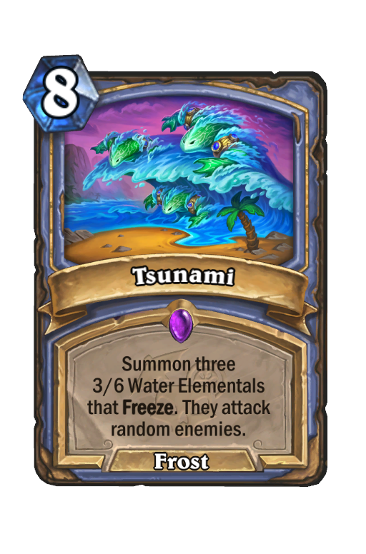 Tsunami Hearthstone kártya