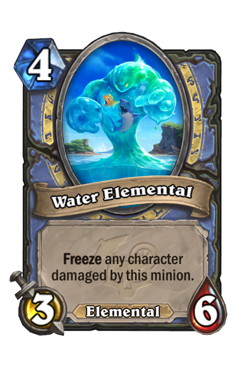Water Elemental Hearthstone kártya