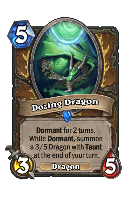 Dozing Dragon Hearthstone kártya