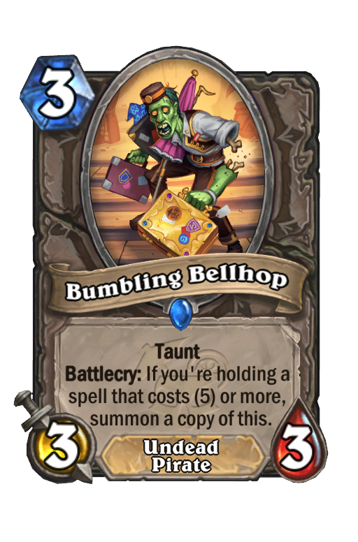 Bumbling Bellhop Hearthstone kártya