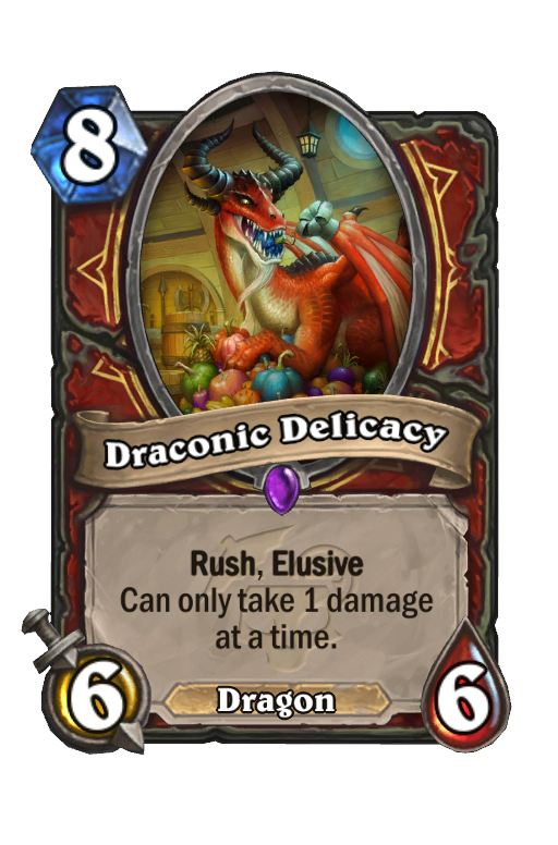 Draconic Delicacy Hearthstone kártya