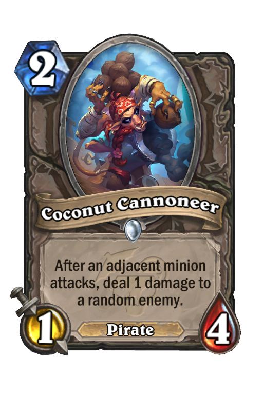 Coconut Cannoneer Hearthstone kártya