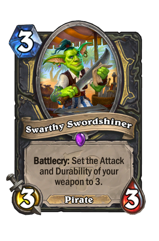 Swarthy Swordshiner Hearthstone kártya