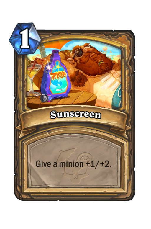 Sunscreen Hearthstone kártya