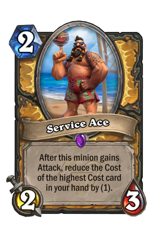 Service Ace Hearthstone kártya