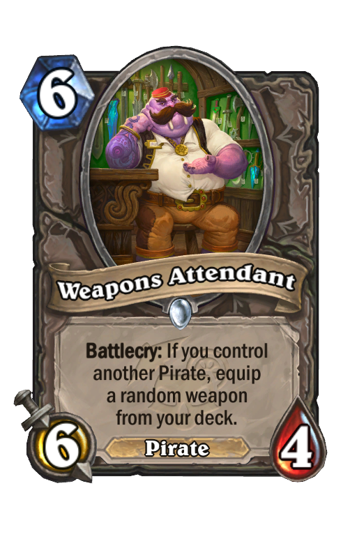 Weapons Attendant Hearthstone kártya