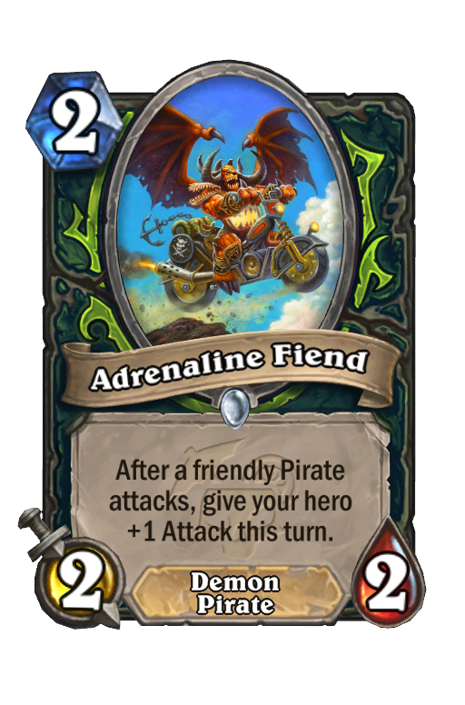 Adrenaline Fiend Hearthstone kártya