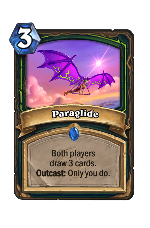 Paraglide Hearthstone kártya