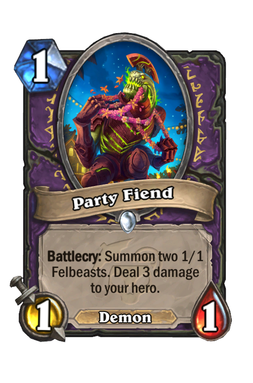 Party Fiend Hearthstone kártya
