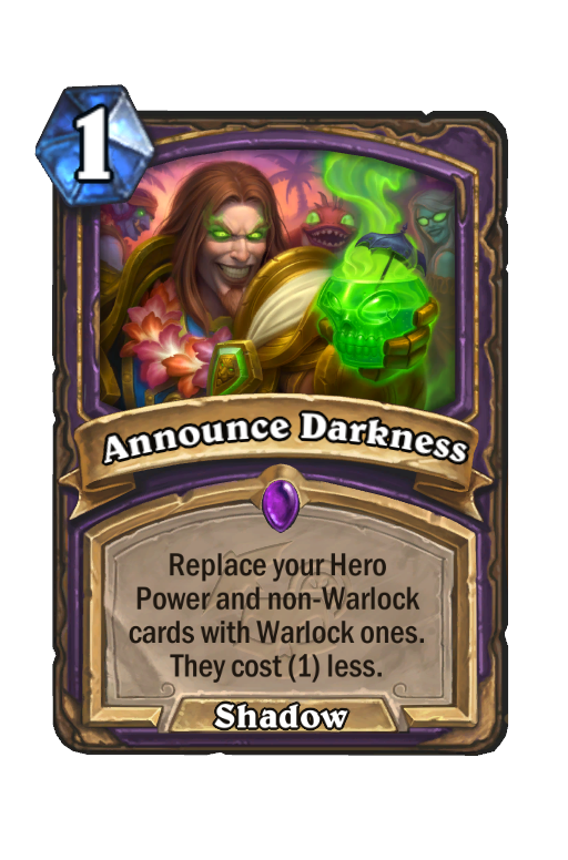 Announce Darkness Hearthstone kártya