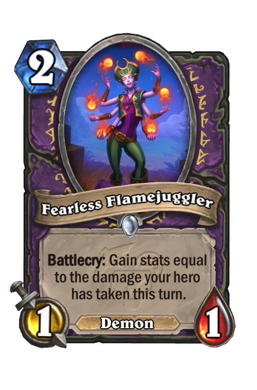 Fearless Flamejuggler Hearthstone kártya