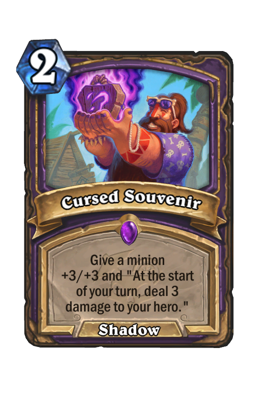 Cursed Souvenir Hearthstone kártya
