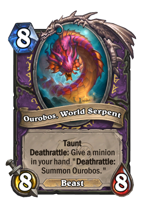 Ourobos, World Serpent Hearthstone kártya
