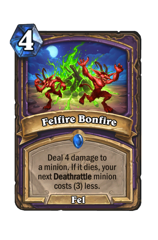 Felfire Bonfire Hearthstone kártya