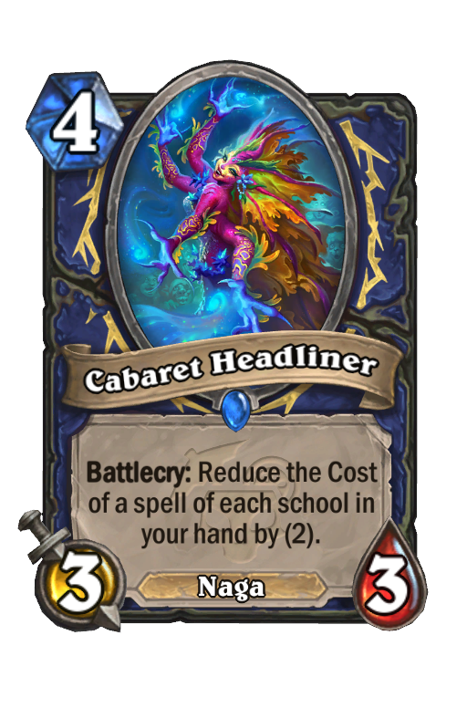 Cabaret Headliner Hearthstone kártya