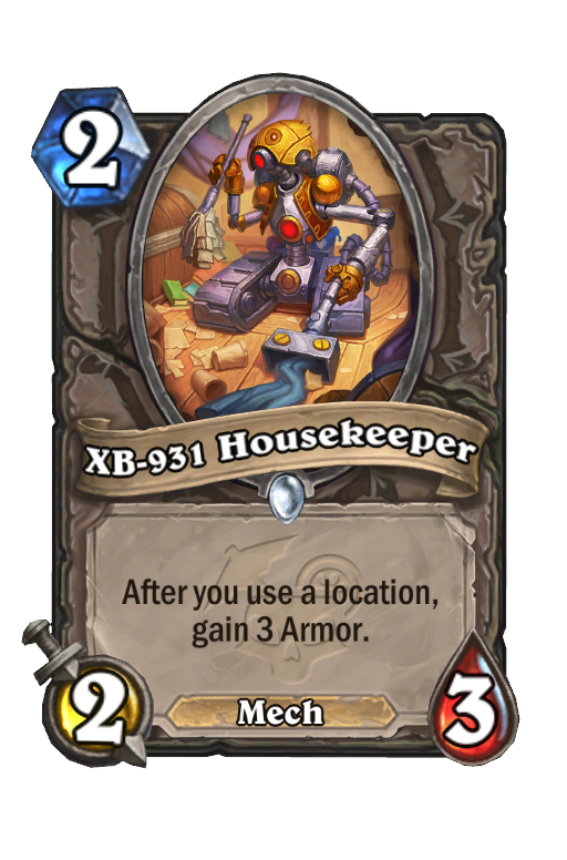 XB-931 Housekeeper Hearthstone kártya