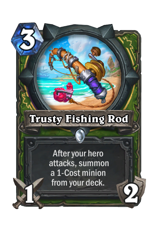 Trusty Fishing Rod Hearthstone kártya