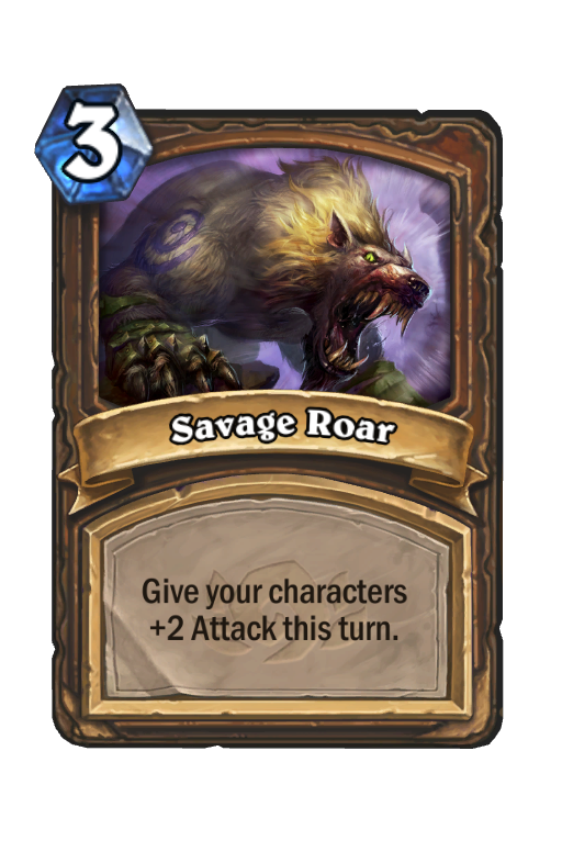 Savage Roar Hearthstone kártya