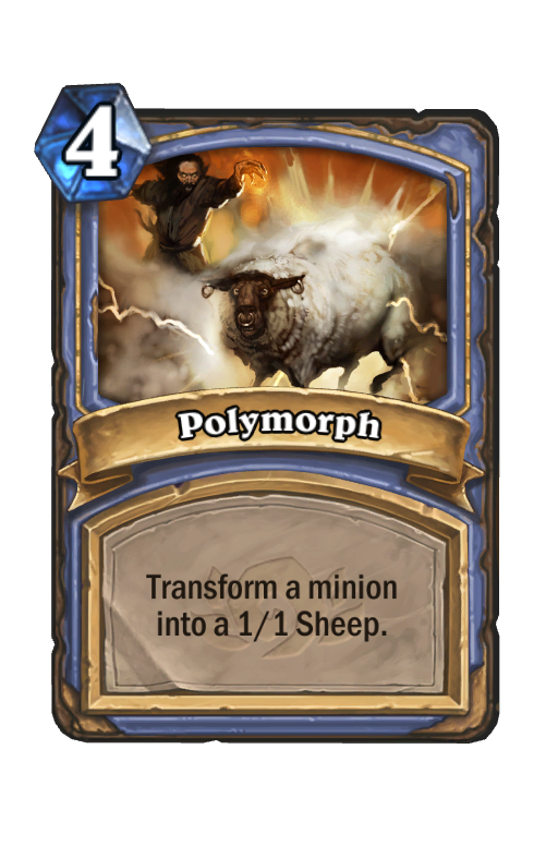 Polymorph Hearthstone kártya