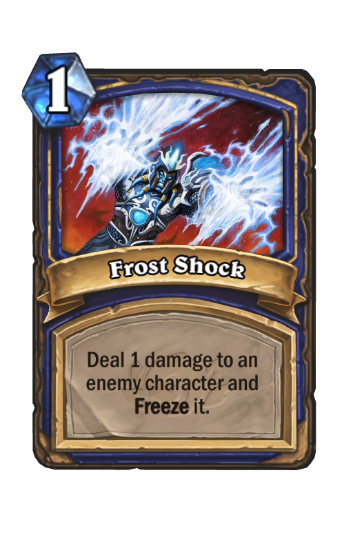 Frost Shock Hearthstone kártya