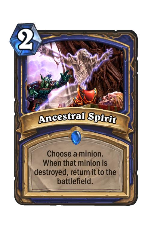 Ancestral Spirit Hearthstone kártya