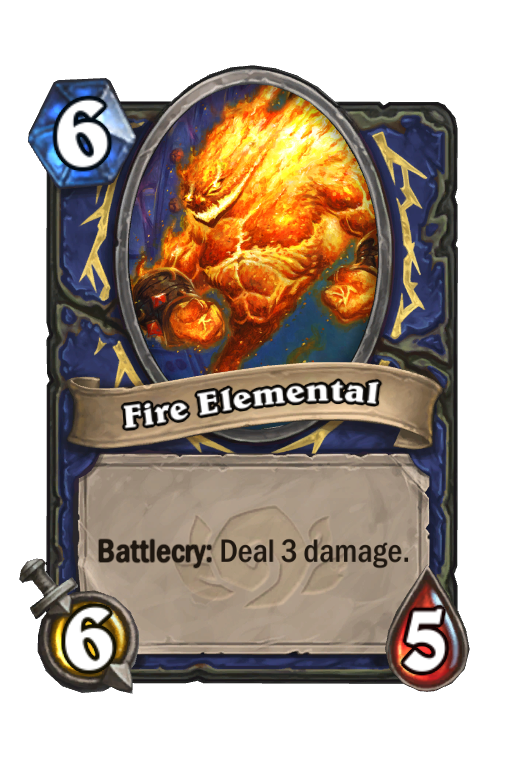 Fire Elemental Hearthstone kártya