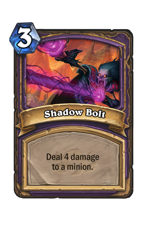 Shadow Bolt Hearthstone kártya