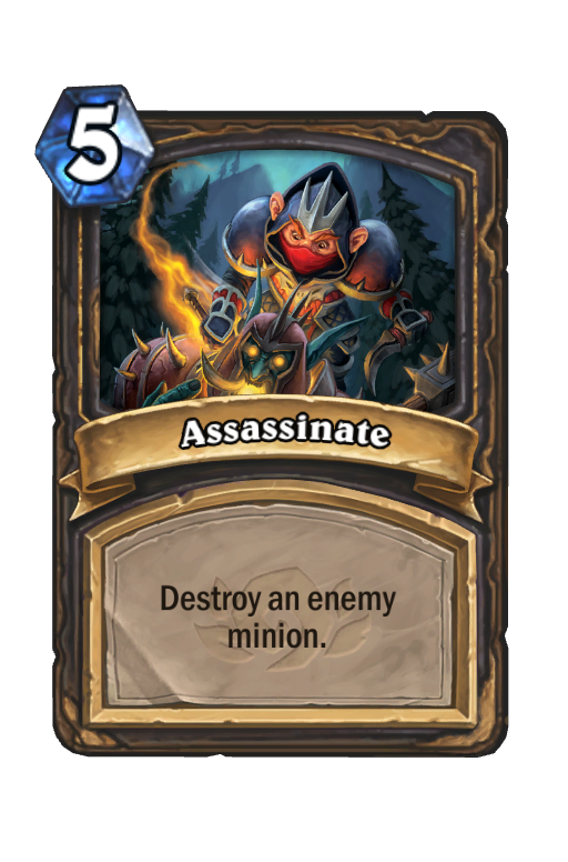 Assassinate Hearthstone kártya