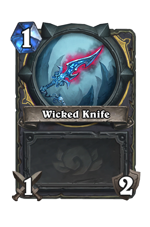 Wicked Knife Hearthstone kártya