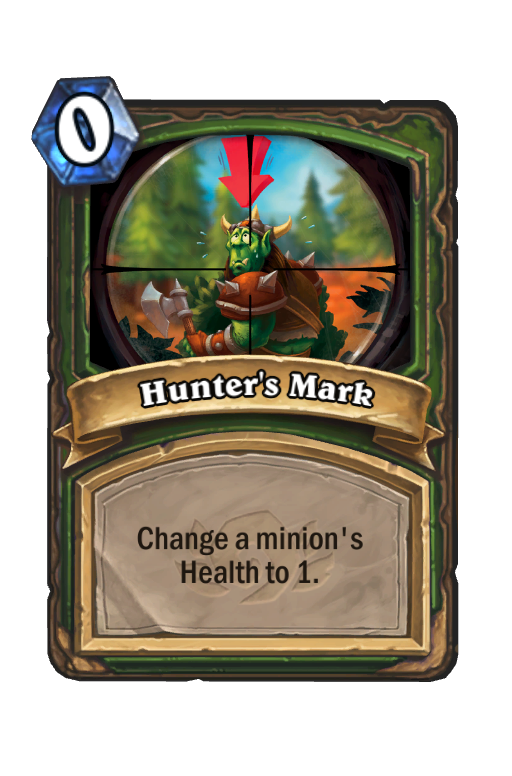 Hunter's Mark Hearthstone kártya
