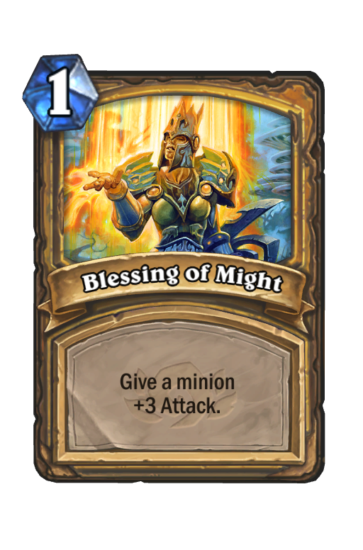 Blessing of Might Hearthstone kártya