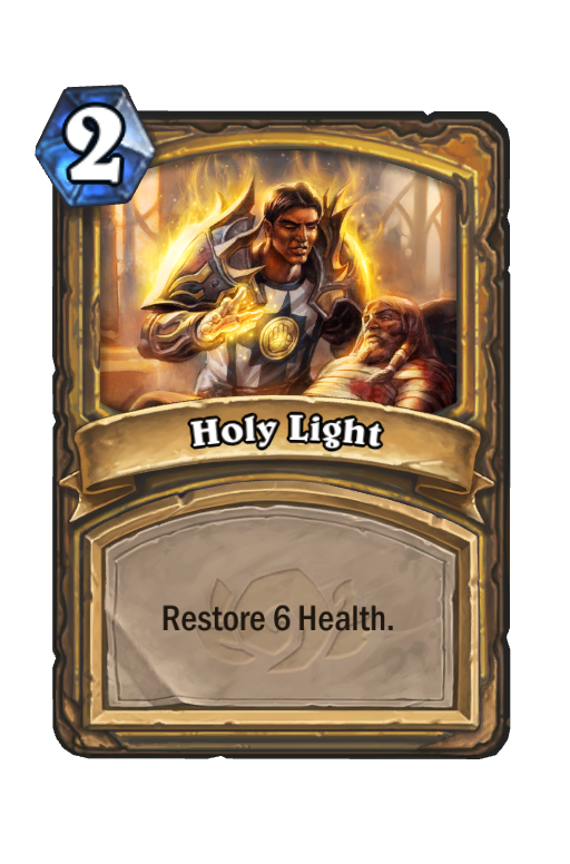 Holy Light Hearthstone kártya