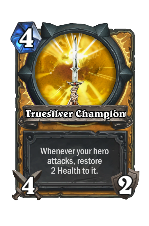 Truesilver Champion Hearthstone kártya