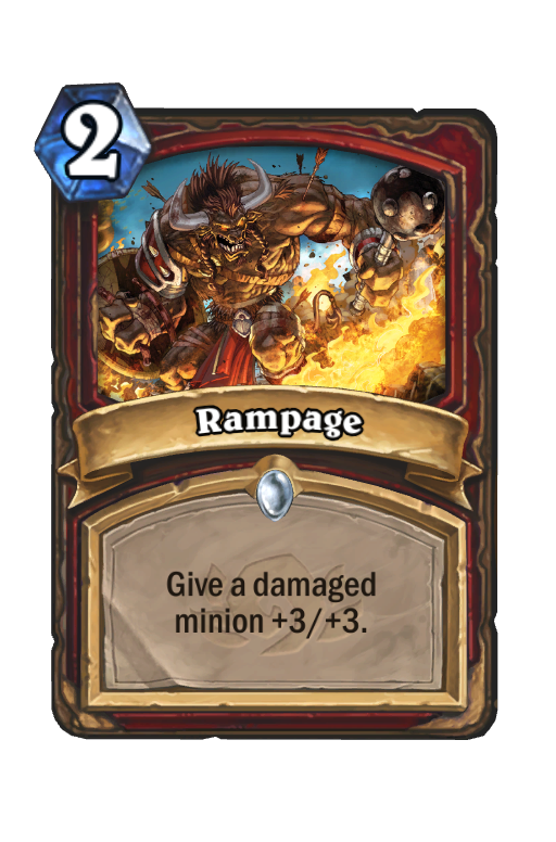 Rampage Hearthstone kártya