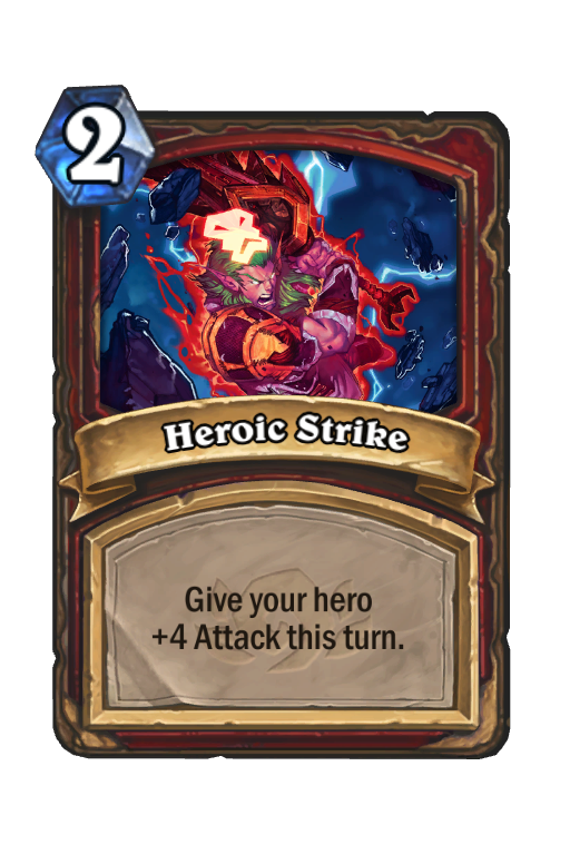 Heroic Strike Hearthstone kártya