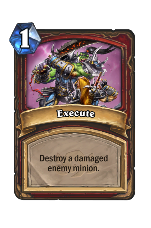 Execute Hearthstone kártya