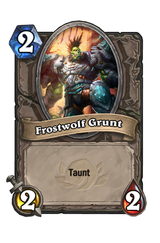 Frostwolf Grunt Hearthstone kártya
