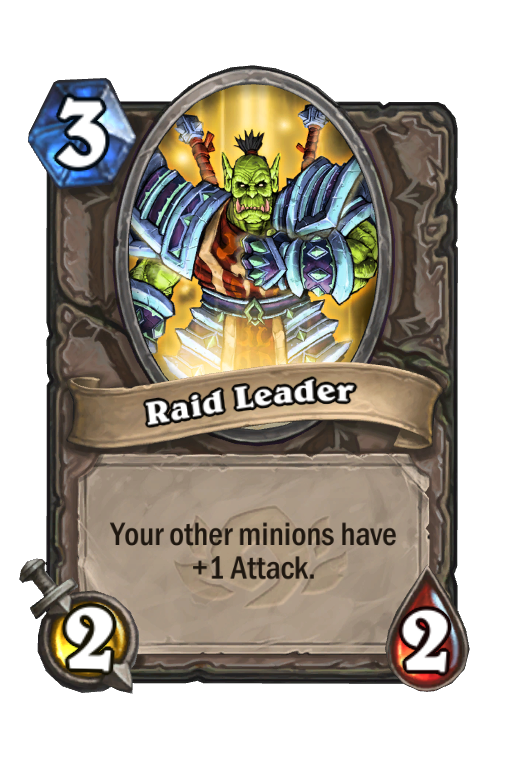 Raid Leader Hearthstone kártya
