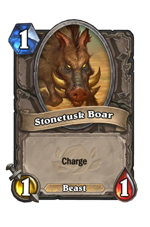 Stonetusk Boar Hearthstone kártya