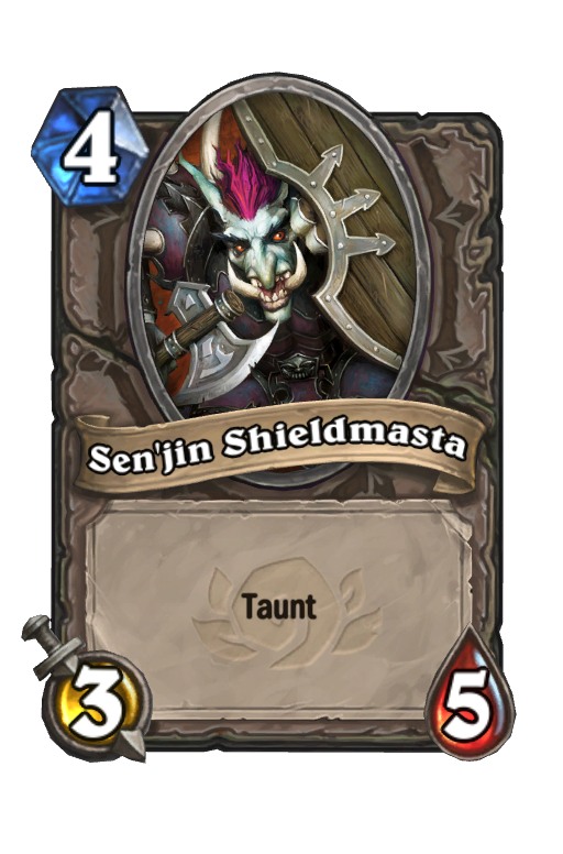 Sen'jin Shieldmasta Hearthstone kártya