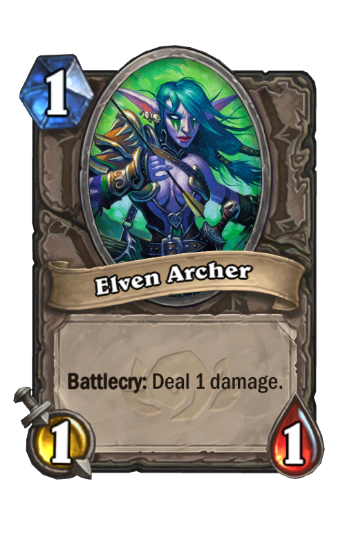 Elven Archer Hearthstone kártya