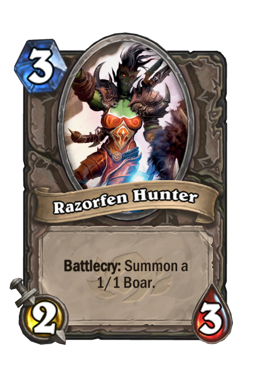 Razorfen Hunter Hearthstone kártya