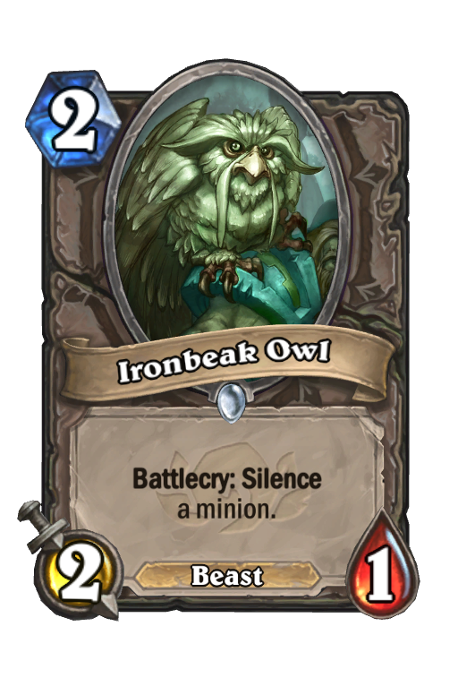 Ironbeak Owl Hearthstone kártya